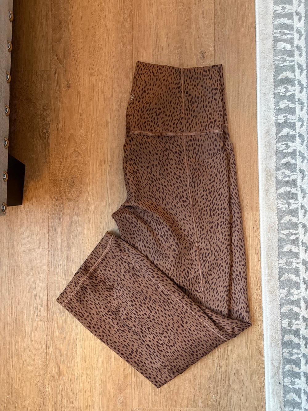 Athleta High-Waist Brown Animal Print Leggings